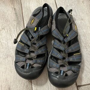 Keen Black and Blue Waterproof Sandals